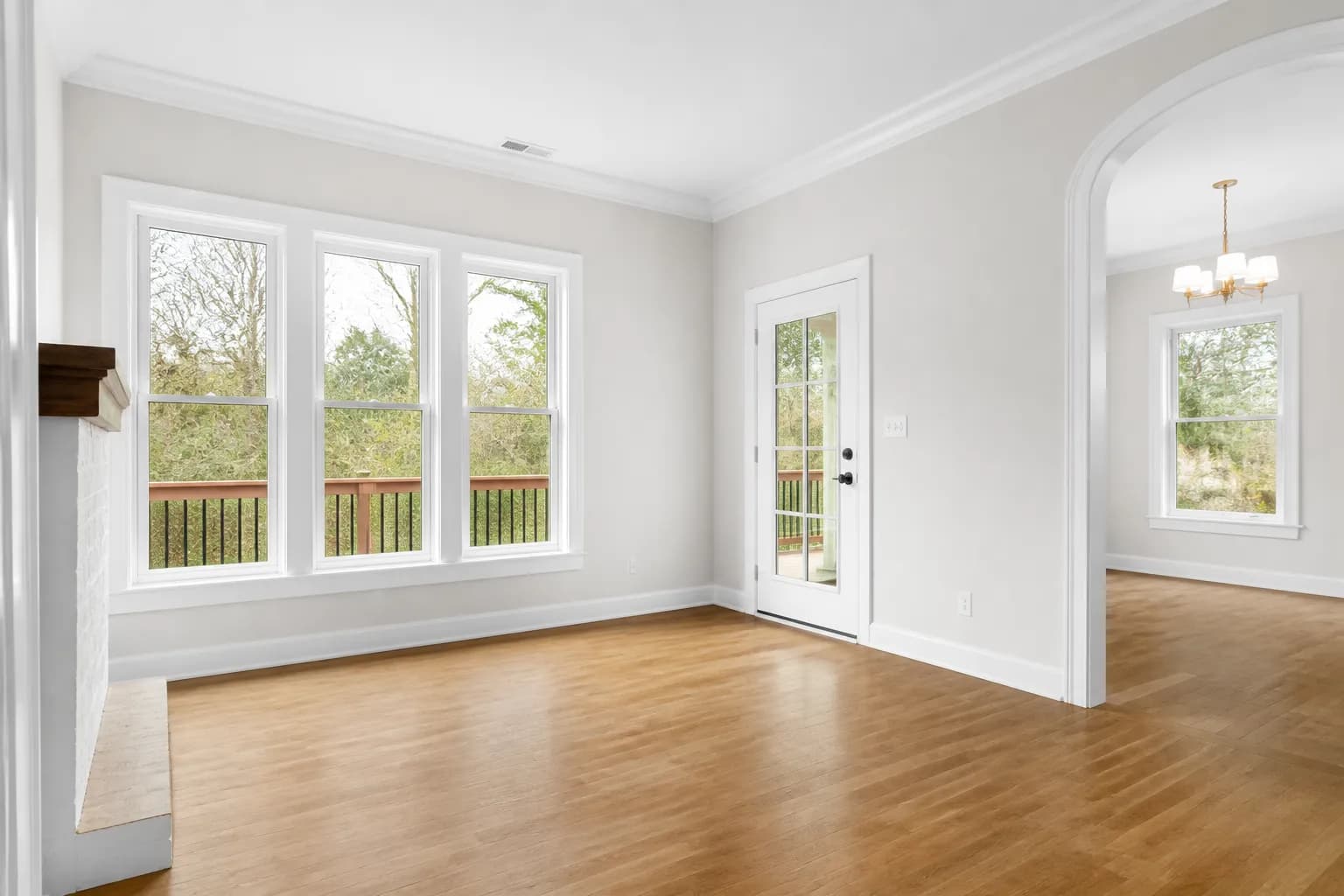 Interior painting and trim work in a Greater Boston home